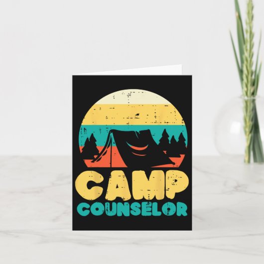 キャンプカウンセラーCampingディレクターCamper Men Women D カード (正面)