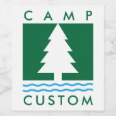 キャンプカスタムバチェロレッテ ワインラベル (シングルラベル)