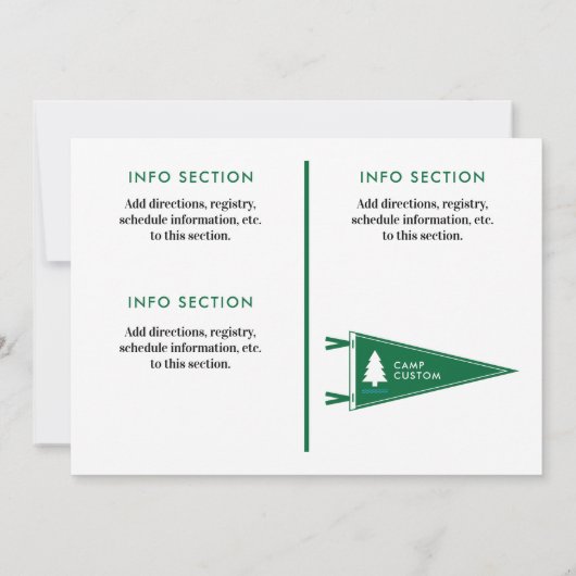 キャンプカスタム 招待状 (裏面)