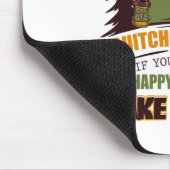 キャンプキッチルビッチンハッピーキャンパーへようこそ マウスパッド (コーナー)