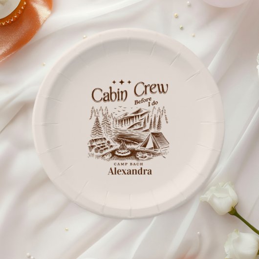 キャンプキャビンクルーズウィークバチェロレッテ ペーパープレート