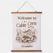 キャンプキャビンクルーズウィークバチェロレッテ 吊り下げ型タペストリー (正面)