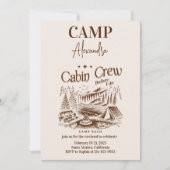 キャンプキャビンクルーズウィークバチェロレッテ 招待状 (正面)