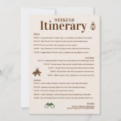 キャンプキャビンクルーズウィークバチェロレッテ 招待状 (裏面)