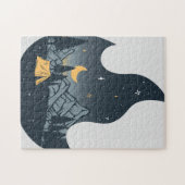 キャンプキャンパカッコいいーキャンプファイアアンダースターズマウンテンズ ジグソーパズル (横)