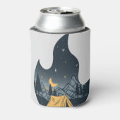 キャンプキャンパカッコいいーキャンプファイアアンダースターズマウンテンズ 缶クーラー (缶裏面)