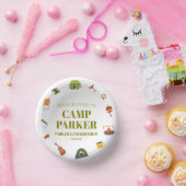 キャンプキャンピングキャンパーバースデーパーティー ペーパーボウル (パーティー)