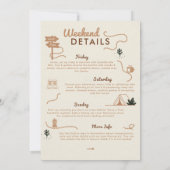 キャンプキャンピンググランプ3日間バチェロレッテ 招待状 (裏面)