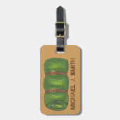 キャンプキャンピングスリープ転がバッグハイキングアウトドア ラゲッジタグ (正面縦)