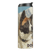 キャンプキャンプ場でアメリカの秋田テールをパーソナライズ タンブラー (回転左)