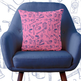 キャンプギアパターン クッション