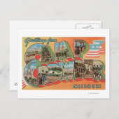 キャンプクラウダー,ミズーリ – ラージレターシーン ポストカード (正面/裏面)