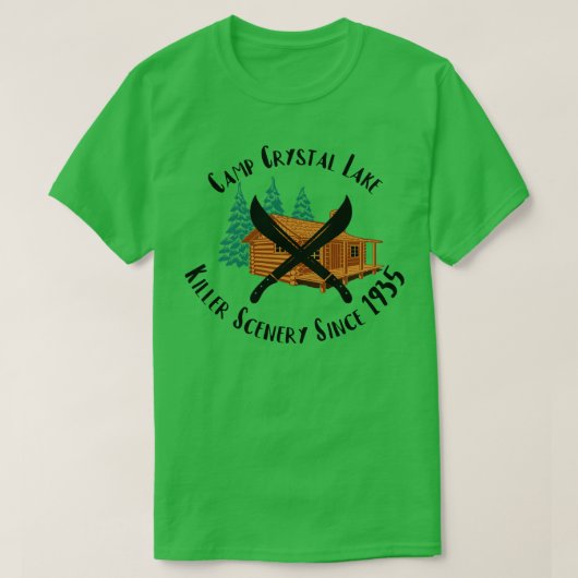 キャンプクリスタルレイク Tシャツ (デザイン正面)