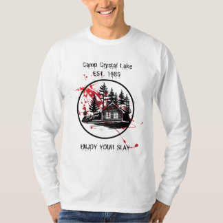 キャンプクリスタル楽しむレイクユスライ Tシャツ