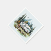 キャンプクールリング愛好家パーティー スタンダードカクテルナプキン (角)