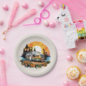 キャンプクールリング愛好家パーティー ペーパープレート (パーティー)