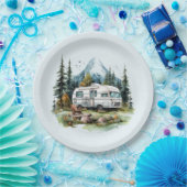 キャンプクールリング愛好家パーティー ペーパープレート (パーティー)