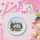 キャンプクールリング愛好家パーティー ペーパープレート (パーティー)