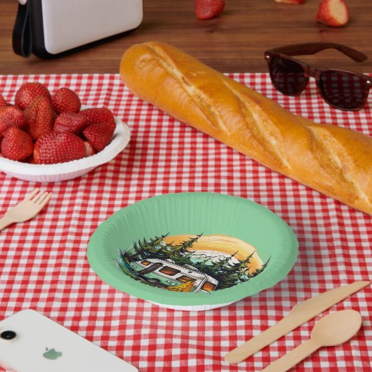 キャンプクールリング愛好家パーティー ペーパーボウル (ピクニック)