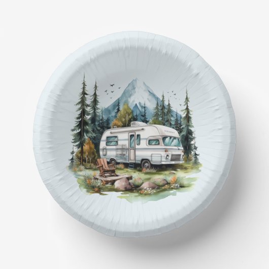 キャンプクールリング愛好家パーティー ペーパーボウル (正面)