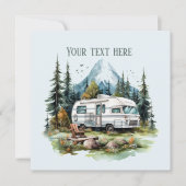 キャンプクールリング愛好家パーティー 招待状 (正面)