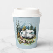 キャンプクールリング愛好家パーティー 紙コップ (裏面)