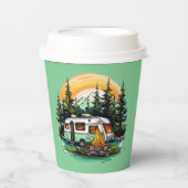 キャンプクールリング愛好家パーティー 紙コップ (正面)