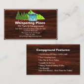 キャンプグ素朴ランドRVパーク連絡デザイン 名刺 (正面/裏面)