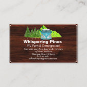 キャンプグ素朴ランドRVパーク連絡デザイン 名刺 (正面)