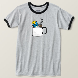 キャンプコーヒーメンズTシャツ Tシャツ