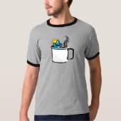 キャンプコーヒーメンズTシャツ Tシャツ (正面)