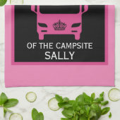 キャンプサイトの女王 キッチンタオル (折り畳み)