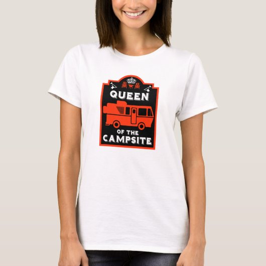 キャンプサイトの女王 Tシャツ (正面)