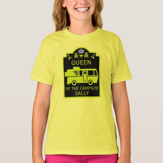キャンプサイトの女王 Tシャツ (正面)