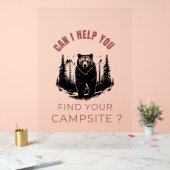 キャンプサイ救済トは見つかったかな？ – クマおもしろい。 アクリルサイン (ウェディング)