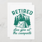 キャンプサイ退職したト サンキューカード (正面/裏面)