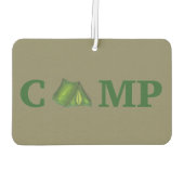 キャンプサマーキャンピンググリーンテントアウトドアキャンパー カーエアーフレッシュナー (裏面)