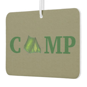 キャンプサマーキャンピンググリーンテントアウトドアキャンパー カーエアーフレッシュナー