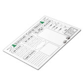 キャンプサマーキャンプレターの入力 ノートパッド (アングル)