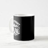 キャンプサマー不気味ウィンサマーハロウィンカワイイ幽霊 コーヒーマグカップ (正面左)