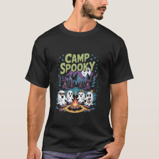 キャンプサマー不気味ウィーンハロウィーン Tシャツ