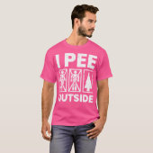 キャンプシおもしろいャツI Pee Outside Hiking Camper Na Tシャツ (正面フル)
