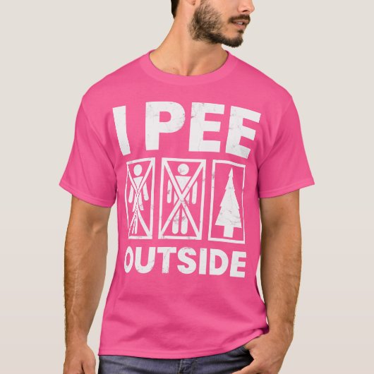 キャンプシおもしろいャツI Pee Outside Hiking Camper Na Tシャツ (正面)