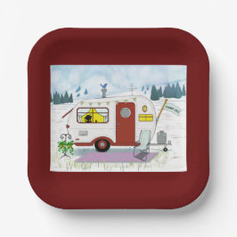 キャンプシック紙プレート ペーパープレート