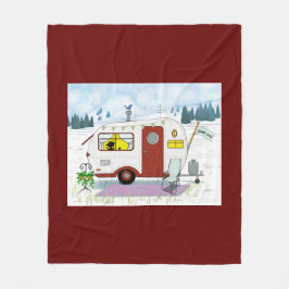キャンプシック フリースブランケット