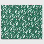 キャンプシャツックグリーンラッピング紙 ラッピングペーパー (フラット)