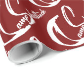 キャンプシャツックレッドラッピング紙 ラッピングペーパー (ロールコーナー)