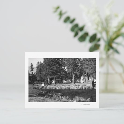 キャンプシャーマン、オレゴン州ロジャースキャビン ポストカード (スタンド正面)