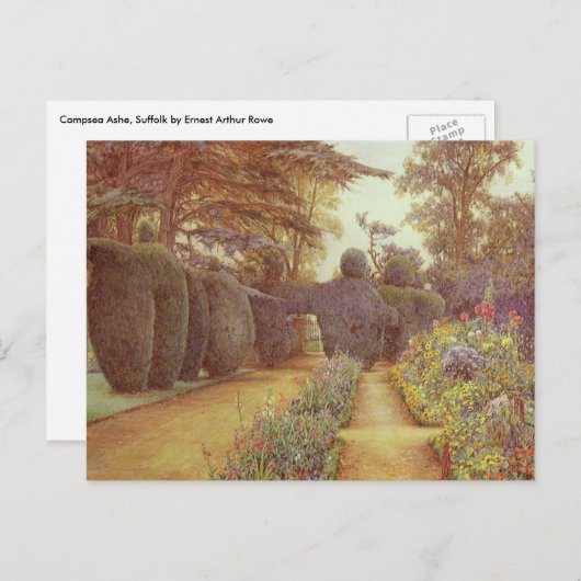 キャンプシー・アッシュ、アーネスト・アーサー・ロウのサフォーク ポストカード (正面/裏面)