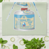 キャンプストーブのキャニスタおもしろいーハイキング キッチンタオル (折り畳み)